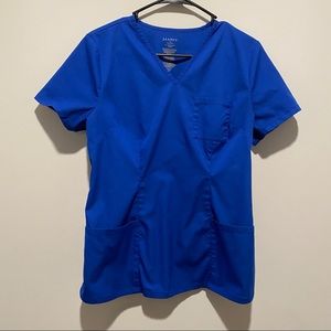 JAANUU Cinched V-Neck Scrub Top